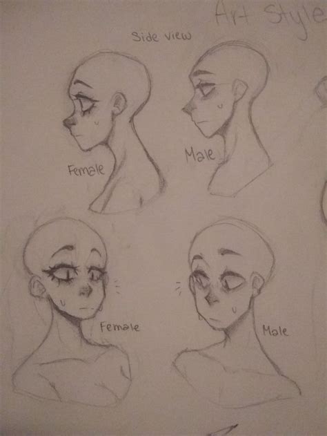 I wanted to sew thw differences between my female and male s | Cartoon art styles, Sketchbook ...