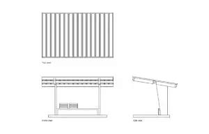 Waiting Shed - Free CAD Drawings