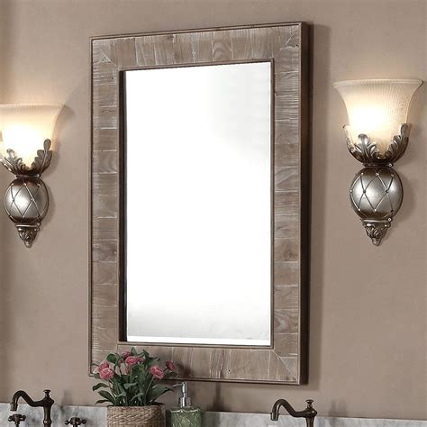 26 x 36 In Bath Vanity Décor Mirror with Fir Wood Frame (DK-WK9226-SW ...