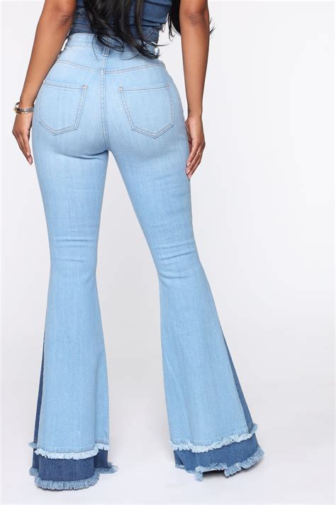 Womens Only Good Vibes Bell Bottom Jeans in Light Blue Wash size 15 by ...