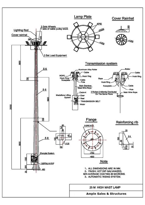 Mild Steel High Mast Light Pole, Rs 89000 /piece Ameron Structures ...