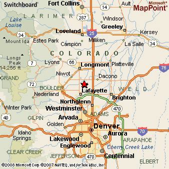 Erie, Colorado Area Map & More