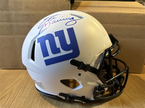 Eli Manning signed full size authentic helmet - sports collectibles and ...