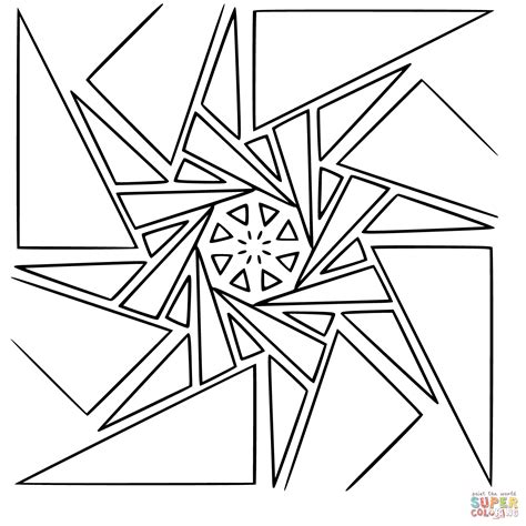 Coloriage - Mandala géométrique | Coloriages à imprimer gratuits