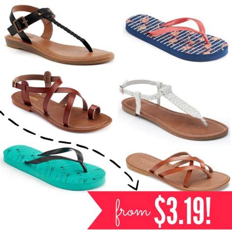 Kohl's | Women's Sandals from $3.19! - MyLitter - One Deal At A Time