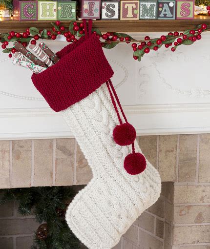 Fun Cable Knit Christmas Stockings’ Pattern | Knitting Things