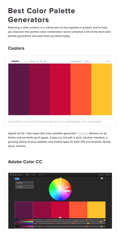 Best Color Palette Generators | Color palette generator, Color palette ...