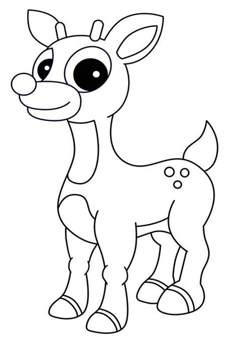 Draw Rudolph Face Easy : Reindeer Rudolph Nosed Drawinghowtodraw | Bodemawasuma