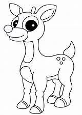 Coloring Pages Rudolph The Red Nosed Reindeer sketch template