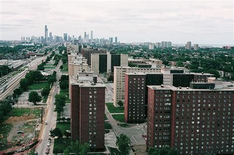 Robert Taylor Homes - Chicago - looking north toward the loop (early 1990s) | Chicago city ...