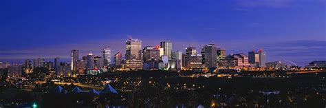 Edmonton Skyline at Night - Walls 360