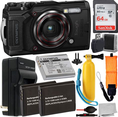 Olympus Tough TG-6 Digital Camera (Black) - V104210BU000 With Accessory ...