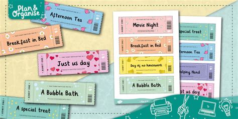 Vouchers for Parents, Family & Friends | Printable Gifting