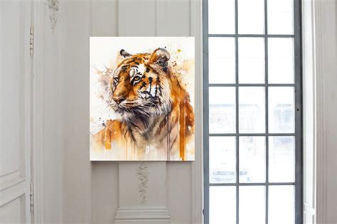 Watercolor Tiger Printable Art Print Instant Download Poster - Etsy