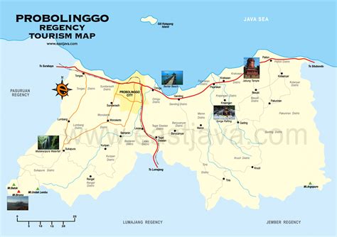 Probolinggo Tourism Map - Map Of Probolinggo - Peta Probolinggo