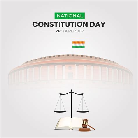 Premium Vector | Constitution Day of India and National Constitution Day