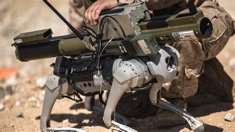 Marines Test Fire Robot Dog Armed With Rocket Launcher : r/gadgets