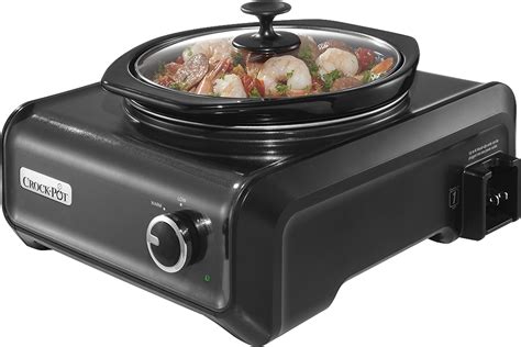 Best Buy: Crock-Pot 2-Quart Double Slow Cooker Charcoal SCCPMD2-CH