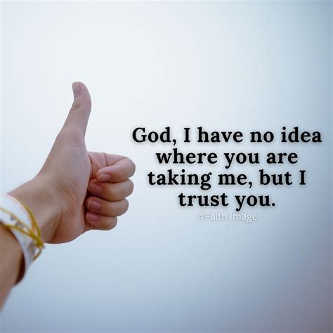 God, I trust you