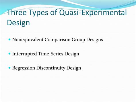 Quasi Experimental Types Of Experimental Design - Rectangle Circle