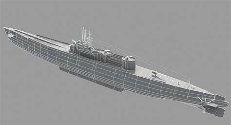 I-400 submarine 3D model - TurboSquid 1340541