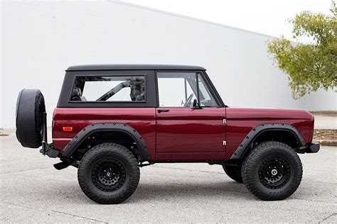 Green 1970 Ford Bronco Goes Metallic Red to Hide Coyote Engine, Big ...