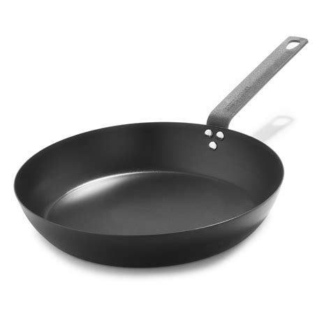 Merten & Storck Pre-Seasoned Carbon Steel Black Frying Pan, 12-inch ...