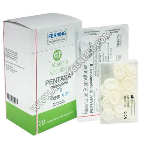 Pentasa Suppository | Mesalazine Suppository 1g Price at USA