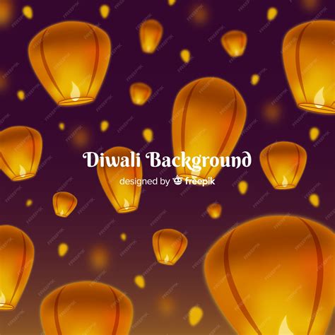 Free Vector | Diwali lights background