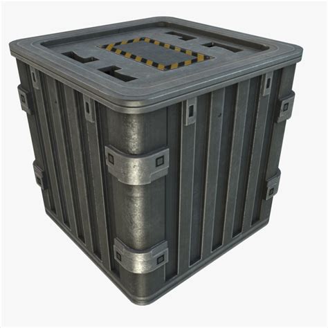 3ds max metal crate