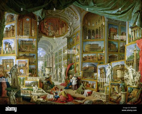 Ancient Rome Giovanni Paolo Panini High Resolution Stock Photography ...