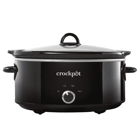 Crock-Pot 7-Quart Manual Slow Cooker, Black - Walmart.com