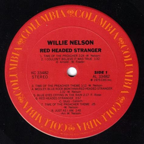 Willie Nelson ‎– Red Headed Stranger - VINYL PUSSYCAT RECORDS