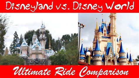 Disneyland vs Disney World Ride Comparison