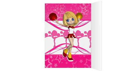 10th Birthday Cheerleader Greeting Card | Zazzle