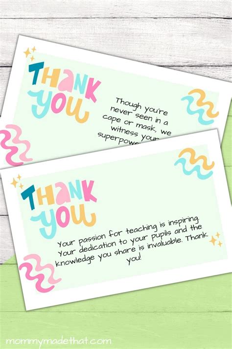 Free Teacher Appreciation Printables (Lots to Choose From!)