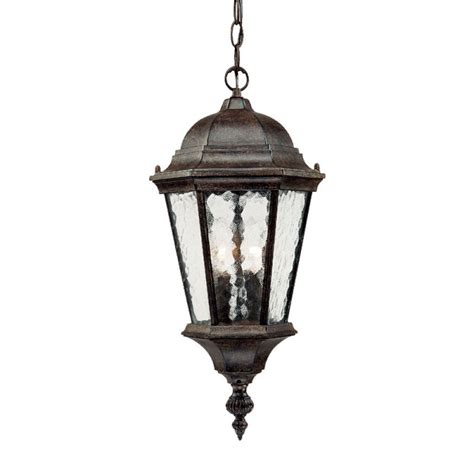 Acclaim Lighting 5516BC Black Coral Telfair 2 Light 20" Height Outdoor Pendant - LightingDirect.com