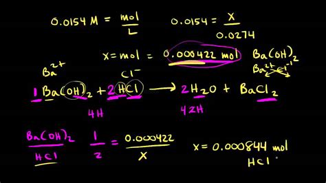 Titration calculation example | Chemistry | Khan Academy - YouTube