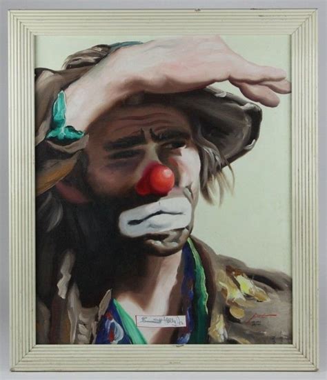 SIGNED Don "Rusty" Rust LE 28/50 Signed Emmet Kelly jr Clown Painting ...