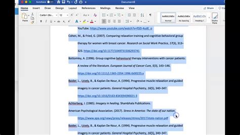 APA References Page: How to format in Hanging Indent and Alphabetize II ...