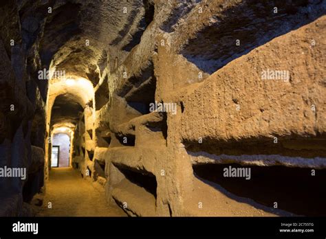 St. Callixtus catacombs in Rome Stock Photo - Alamy