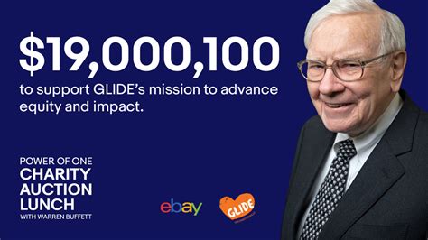 GLIDE, eBay and Warren Buffett Celebrate the Grand Finale Power of One ...