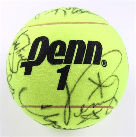 Jumbo Penn Tennis Ball Signed by (16) With Venus Williams, Serena Williams, Martina Hingis (JSA ...