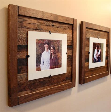 Rustic Wood Picture Frame 8 x 10 with Mat 11 x 14 picture image 0 ...