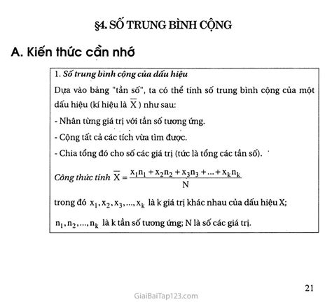 Hướng dẫn Cách lập bảng tần số và tính trung bình cộng trong thống kê ...