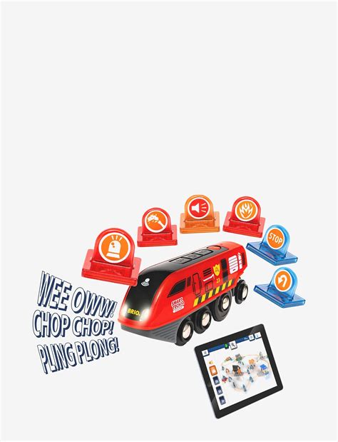 Brio 36004 Smart Tech Sound Fire Rescue Set - Rainbow Railways