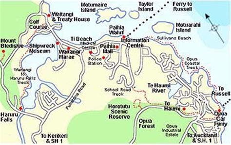 Maps of Paihia and the Surrounding Area