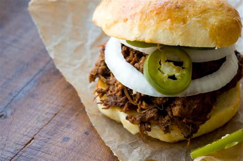 Chopped beef sandwich with a spicy barbecue sauce | Homesick Texan