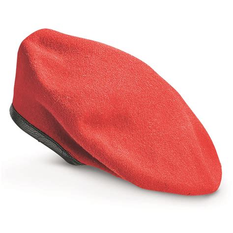 German Military Surplus Red Wool Berets, 5 pack, Used - 702295, Military Hats & Caps at ...