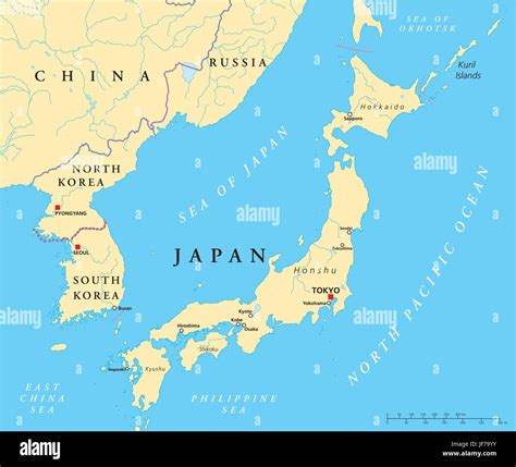 Map Of Japan And Korea